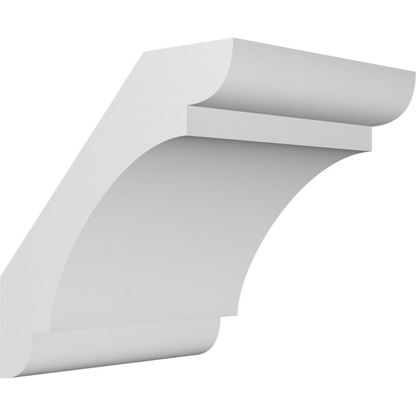 Ekena Millwork 5 1/2-in. W x 6-in. D x 6-in. H Olympic Architectural Grade PVC Knee Brace BRCP055X06X06OLY - main